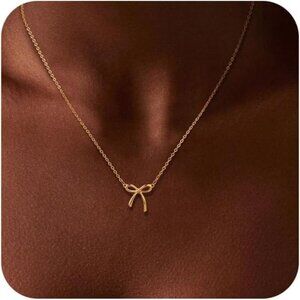 🆕Women Gold Chunky Layered Chain Necklace 14K Plated Herringbone Toggle Jewelry